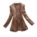 Animal Print Blazer Jacket For Women - Slim Fit Long Sleeve Single-Button Office Coat With V-Neck (Sizes M-XXXXL)_ecoleips.com