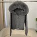 Women's Oversized Hooded Knit Cardigan - Soft Angora Blend, Zipper Front, Casual Korean Style, Spring Layering Essential (Multiple Colors Available)_ecoleips.com