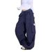 Women's Clothing Slim Fit Cargo Pants Autumn Arrival Spliced Elastic Waist Multi Pocket Loose Fit Street Dance Denim_ecoleips.com