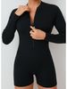 K Hollow Out Beautiful Back Half Zip Jumpsuit For Sports And Fitness, Big Backless Quick Drying Jumpsuit For Yoga_ecoleips.com