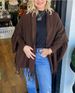 Oversized Batwing Fringe Shawl Cardigan – Lightweight Knit Cover-Up For Women (9 Colors, One Size Fits Most)_ecoleips.com
