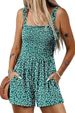 K Women's Casual Pleated Jumpsuit Square Neck Sleeveless Loose Shorts Beach Vacation Style_ecoleips.com