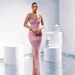 Women's Clothing New Sling Nail Diamond Split Sexy Long Skirt Sequin Light Luxury High End Temperament Lady Pink Evening Dress Female_ecoleips.com