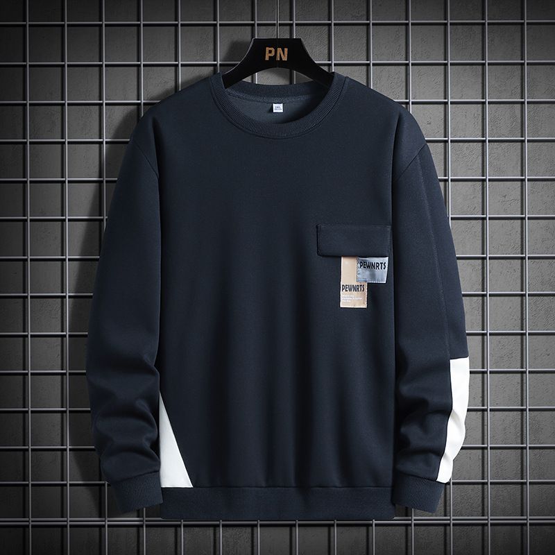 Men's plus Size Trendy Sports Casual Sweatshirt Autumn New Loose Student Top_ecoleips.com