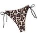 Verve 2025 New Style Swim Shorts Leopard Print Women's Fashion Sexy Hollow Drawstring Hot Spring_ecoleips.com