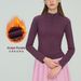 Women's Clothing Stand Collar Yoga Jacket Slim Fit Fleece Lined Fitness Sportswear For Autumn/Winter Polyester_ecoleips.com
