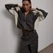 New Casual Women's Clothing Fashion Contrasting Color Drawstring Sports Jacket Trousers Set European And American Two-piece Set_ecoleips.com