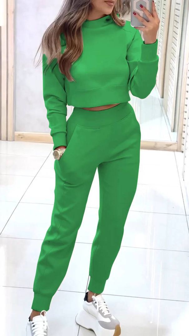 Women's High Necked Slim Long Sleeved Casual Suit Autumn Winter European American Style Independent Station Foreign Trade New_ecoleips.com