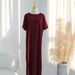 Modest Abaya Dress Elegant 3D-Printed Maxi Dress – Flowy A-Line Dress With Princess Sleeves_ecoleips.com