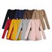 Women’s Stretch Long-Sleeve Jumpsuit Shorts – Round Neck Button-Up Romper | Slim Fit Casual One-Piece With Comfortable Elastic Waist_ecoleips.com