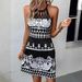 2026 European And American Women's Summer New Trendy Mesh Strap Printed Versatile Sleevel Midi_ecoleips.com