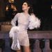 Women's Clothing Party Fluffy Mesh Autumn Fashion Sexy Dress_ecoleips.com