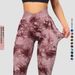 Women's Clothing High Waist Tight Fitness Yoga Pants Cross Tie Dye Hip Lifting Sports Riding Pants_ecoleips.com