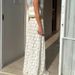Talenza White Lace Maxi Skirts Sexy See Through Lace Patchwork Loose Skirt Fashion Party Vacation High Waist Elegant Women Skirt_ecoleips.com