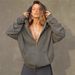 Women's Hooded Cardigan Sweatshirt Casual Sports Jacket Polyester Autumn Winter Fashion Top_ecoleips.com