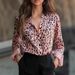 Aria Basics Aria Basics Cross-Border 2025 New Printed Leopard Print Spring Autumn Casual Fashion Shirt European And American Women's_ecoleips.com