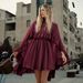 Elegant Chiffon Two Piece Set European American Style Spring Summer Fashion Inner Camisole Women's Dress_ecoleips.com