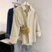 French-style White Long-sleeve W, New Spring/summer Pure Cotton Casual Design Top, Sun-protective Shirt Jacket For_ecoleips.com