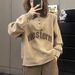 Polo Collar Sweatshirt For Petite Women, New Autumn Winter Hot-selling Style, Fleece-lined And Thickened, Trendy Niche_ecoleips.com