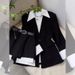 Girl Girl Chic Mature Style Hot Girl Outfit For Women Early Autumn Two-Piece Mid-Length Blazer Top High-Waisted Skirt Pants_ecoleips.com