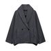 Women’s Double-Breasted Wool Coat – Mid-Length Winter Overcoat, European & American Style, Faux Fur Trim, Warm & Elegant_ecoleips.com