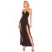 Women's sexy slim fit slit trousers suit women's tube top hip bandage red jumpsuit_ecoleips.com