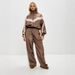 Fashion Casual Women's Clothing Cross-Border European American Long Sleeve Color-Block Sports Cardigan And Pants_ecoleips.com