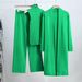 Elegant Knit Lounge Set - Sleeveless Vest, Cardigan & Pants (3-Piece Outfit, Solid Colors, Versatile Sizing)_ecoleips.com