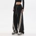 Women's Clothing Trendy Wide Leg Pants Patchwork Jeans High Street Style Loose Fit Casual Autumn Dance Sports_ecoleips.com