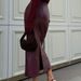 Women's Clothing Premium Leather Skirt High Waisted Slim Fit Slit Bodycon Fashionable Sexy Summer Women's Bottoms_ecoleips.com