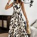Women's Clothing Temperament Printed Long Sleeved Dress_ecoleips.com