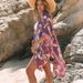 Women's Bohemian Printed Beach Cover-Up Shirt Bikini Swimwear, Ethnic Style Vacation Wear _ecoleips.com