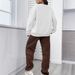 Women's Heart-Print Sweater & Pants Set – Cozy Loose Fit Casual Outfit (White-Brown/White-Orange/White-Green, S-XXL)_ecoleips.com
