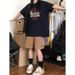 Plus Size Cotton Drop Shoulder Short T-Shirt For Women Summer Design Sense Niche Korean American Style Loose Half Sleeve_ecoleips.com