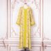 Muslim Women's Clothing Long Sleeve V Neck Beaded Large Swing Dress Abaya Elegant Robe_ecoleips.com
