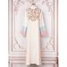 Muslim Abaya Dress For Women - Embroidered Elegant Long Sleeve Maxi Dress_ecoleips.com
