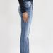 Summer Low Rise Stretch Slim Fit Flared Jeans for Women American Retro Style Cross Embroidery New Style 2026_ecoleips.com