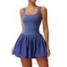 Women's Clothing Nude Two Piece Sports Dress For Women, Anti Exposure Bottoming, Outdoor Running Fitness Tennis Skirt 4001_ecoleips.com