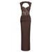 Women's Clothing Vietnamese Niche Design Thai Boutique Sexy Lace Square Neck A-Line Slimming Dress For Brides And Bridesmaids_ecoleips.com