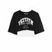 American Retro Trend Letter Printing Two-piece Short-sleeved T-shirt, Spice Girl Jazz Dance Loose Outer Blouse Women_ecoleips.com