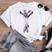 Cross-border Supply European And American Style Printed Loose-fitting Short-sleeve T-shirt With Lips Design For Women_ecoleips.com