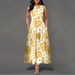 2024 Sleeveless Women's Printed Maxi Bohemian Vintage Long Skirt European And American Style_ecoleips.com