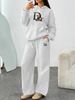 Women's Clothing Fashion Trendy Casual Women's Hoodie Sweatshirt Set Wide Leg Pants Straight Leg Pants American Autumn Winter Hot Selling_ecoleips.com