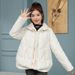 European Style Lightweight Short Down Jacket For Women With Hood, Patchwork Two-Piece Cotton Coat, Winter_ecoleips.com