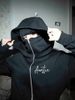 Women's Trendy Autumn Winter Printed Hooded Sweatshirt Loose Fit Zip Up High End Double Hood Top Jacket Print_ecoleips.com