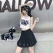 Women's Punk Nightclub Cropped Tank Top Gothic Street Style Print Summer Suspender Top European And American Trend Sexy_ecoleips.com