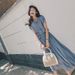 Aria Basics Aria Basics Chiffon For Women Summer 2023 New Trend Korean Style Elegant Very Fairy French Niche Over-the-Knee Long Dress_ecoleips.com