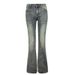Wholesale American Retro Low-waist Hot Girl Flared Jeans, Nostalgic, Slightly Stretchy, Versatile, Slim-fit, Slimming_ecoleips.com