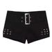 2025s Spicy Girl Dark Y2K Studded Low Waist Ultra Short Denim Shor For Women New Pure Desire Versatile Tight Bodycon Hot_ecoleips.com