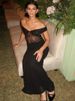 Mozision Off-shoulder Strapless Sexy Maxi Dress Women Elegant Lace See Through Sleeveless Backless Bodycon Club Party Dress_ecoleips.com